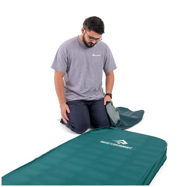 Sea to Summit Comfort Deluxe Self Inflating Mat Large Rectangular Wide Rain Forest