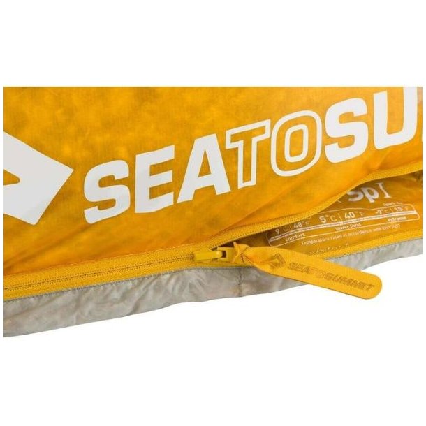 Sea to Summit Spark SpI Long Left Zip Light Grey / Yellow Sovepose