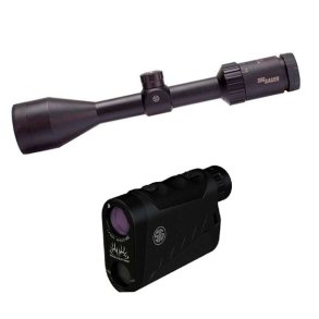 Sig Sauer Sigtekikkert + Afstandsmåler Whiskey 3 3-9x50 + Sig Buckmaster LRF
