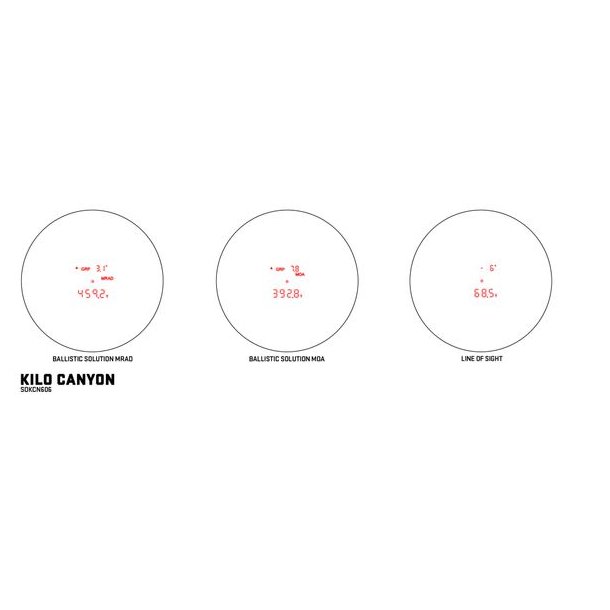 SigSauer Kilo Canyon 6x22mm Red Display  Afstandsmler
