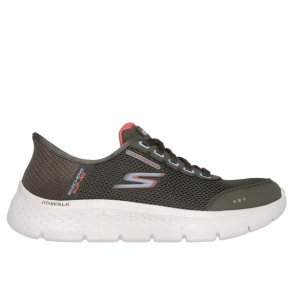 Skechers Go Walk Flex SlipIn WP Sko W Clear Creek Olive