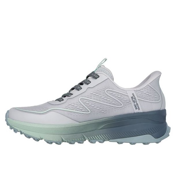 Skechers Switch Back Mist SlipIn Sko W Gray / Green