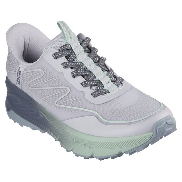 Skechers Switch Back Mist SlipIn Sko W Gray / Green