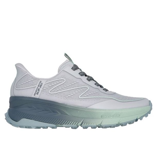Skechers Switch Back Mist SlipIn Sko W Gray / Green