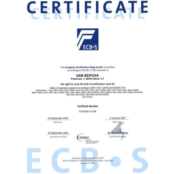 Soteria Safe Magnum Vbenskab Kodels Dark Grey 425 kg