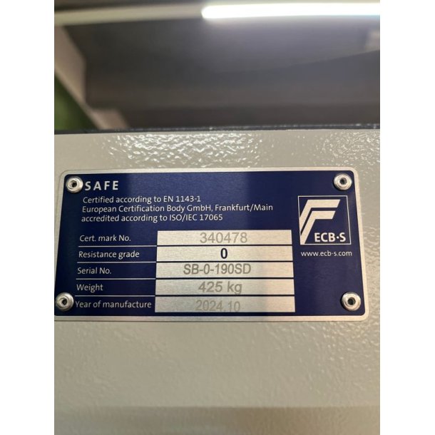 Soteria Safe Magnum Vbenskab Kodels Dark Grey 425 kg