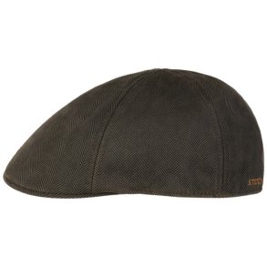 Stetson Duck Cap Herringbone Mud/Black