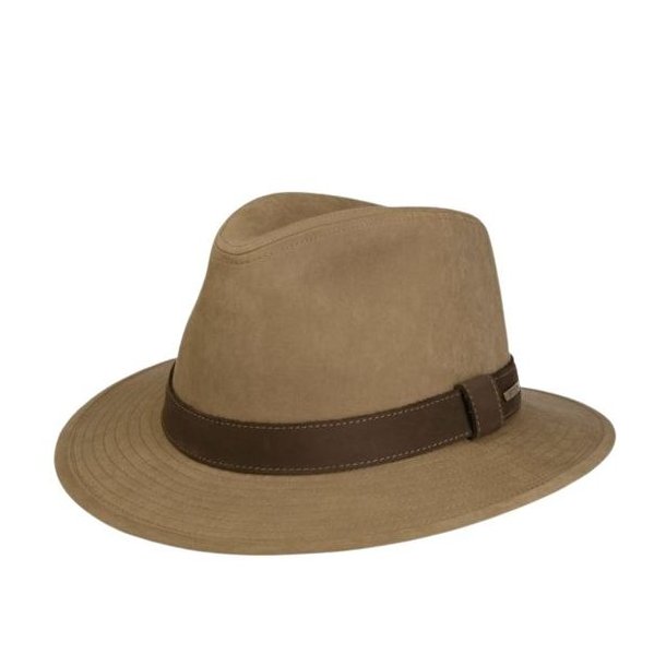 Stetson Waxed Traveller Cloth Hat Sand