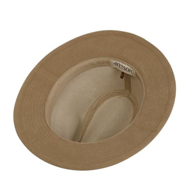 Stetson Waxed Traveller Cloth Hat Sand