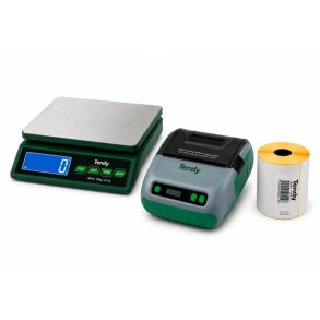 Tendy s�t med Scriptor Etiketprinter, Libra Bordv�gt & Scriptor Etiketter
