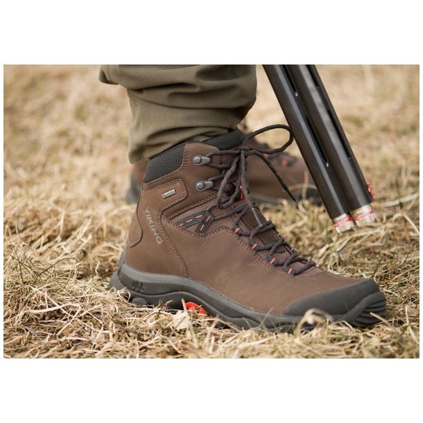 Viking Villrein Mid GTX M Stvle Dark Brown/Red