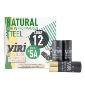 Viri Natural Steel Bio 12/70  Str 5 28gram 25 stk Haglpatron