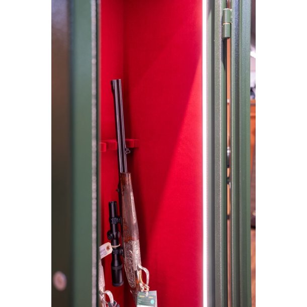 Vitrum Safe Lux 1 Glasside Grn/Rd E-lock 13 Vben 320 Kg Vbenskab