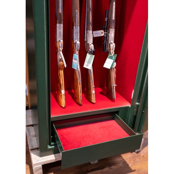 Vitrum Safe Lux 1 Glasside Grn/Rd E-lock 13 Vben 320 Kg Vbenskab