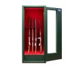 Vitrum Safe Lux 1 Glasside Grn/Rd E-lock 13 Vben 320 Kg Vbenskab