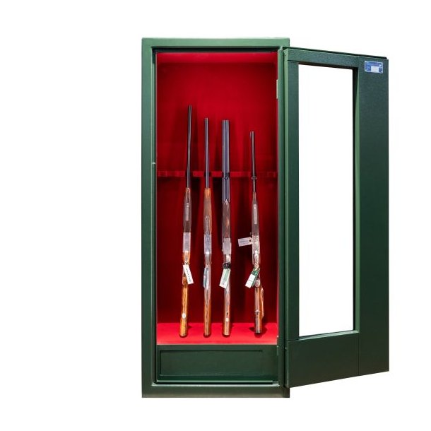 Vitrum Safe Lux 1 Glasside Grn/Rd E-lock 13 Vben 320 Kg Vbenskab