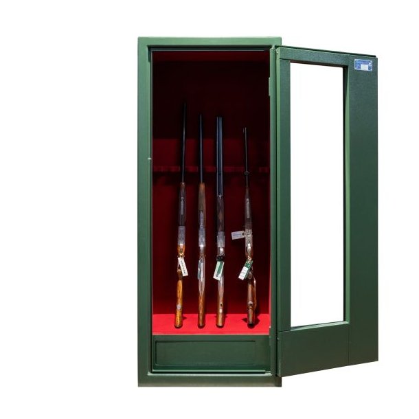 Vitrum Safe Lux 1 Glasside Grn/Rd E-lock 13 Vben 320 Kg Vbenskab