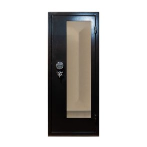 Vitrum Safe Lux 1 Glasside Sort/Grøn E-lock 13 Våben 320 Kg Våbenskab