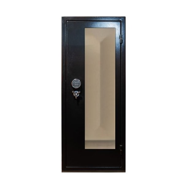 Vitrum Safe Lux 1 Glasside Sort/Grn E-lock 13 Vben 320 Kg Vbenskab
