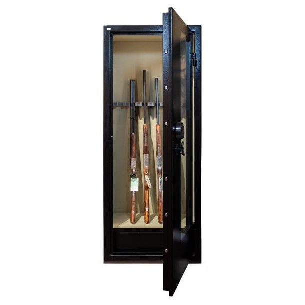 Vitrum Safe Lux 1 Glasside Sort/Grn E-lock 13 Vben 320 Kg Vbenskab