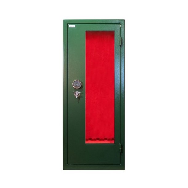 Vitrum Safe Lux 3 Glassider Grn/Rd E-lock 13 Vben 320 Kg Vbenskab