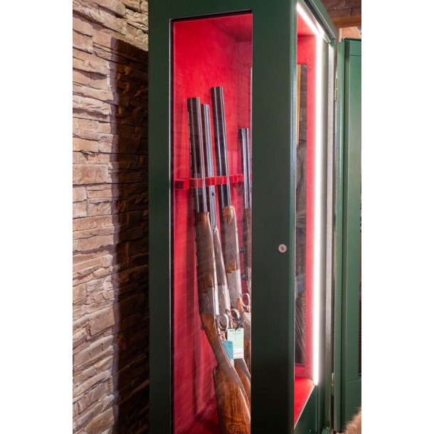 Vitrum Safe Lux 3 Glassider Grn/Rd E-lock 13 Vben 320 Kg Vbenskab