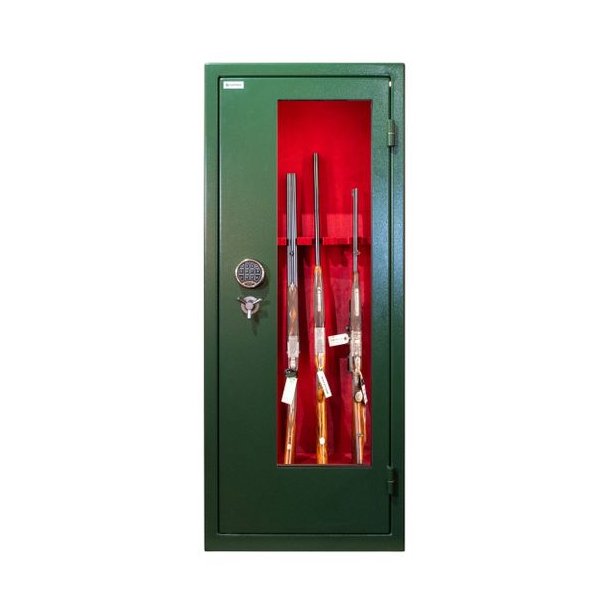 Vitrum Safe Lux 3 Glassider Grn/Rd E-lock 13 Vben 320 Kg Vbenskab