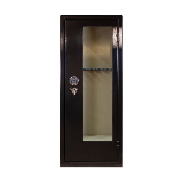 Vitrum Safe Lux 3 Glassider Sort/Grn E-lock 13 Vben 320 Kg Vbenskab