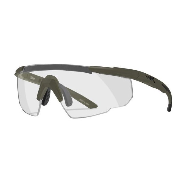 Wiley X Saber Adv Brille m/3 Glas (308G) Clear / Grey / Light Rust, Grn Stel