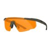 Wiley X Saber Adv Brille m/3 Glas (308G) Clear / Grey / Light Rust, Grn Stel