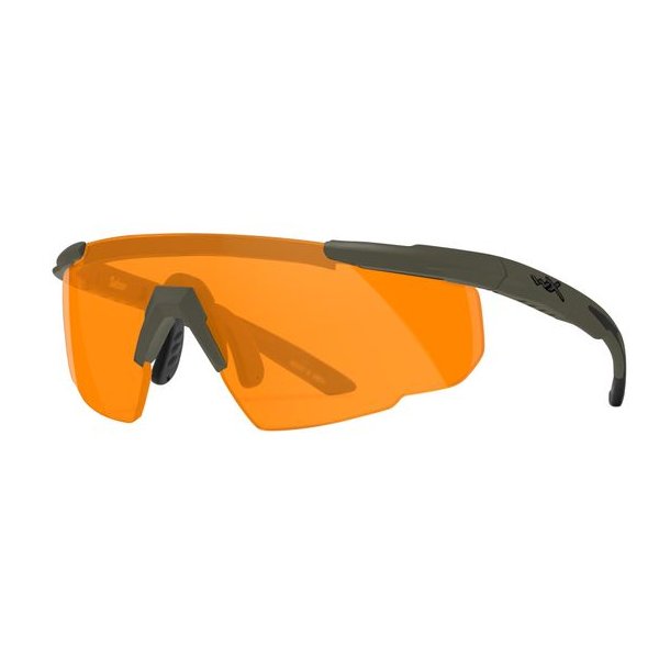 Wiley X Saber Adv Brille m/3 Glas (308G) Clear / Grey / Light Rust, Grn Stel