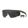 Wiley X Saber Adv Brille m/3 Glas (308G) Clear / Grey / Light Rust, Grn Stel