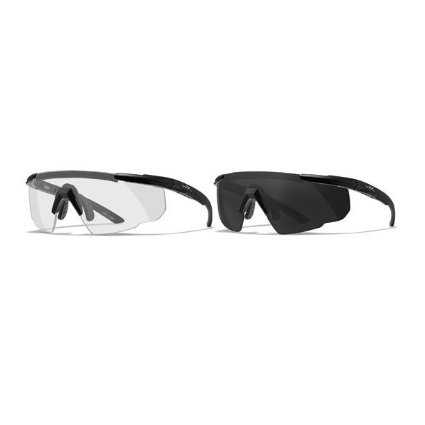 Wiley X Saber Advanced Skydebrille (317) Smoke Grey / Clear Lens