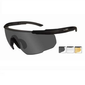 Wiley X Saber Brille m/3 glas (308) Smoke/Clear/Rust Sort Stel