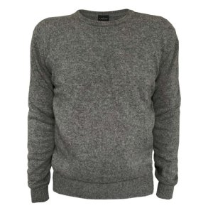 A New Story Oak O-Neck Sweater Dark Grey