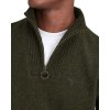 Barbour Bayfield Knitted Half Zip Jumper Mid Olive/Dog