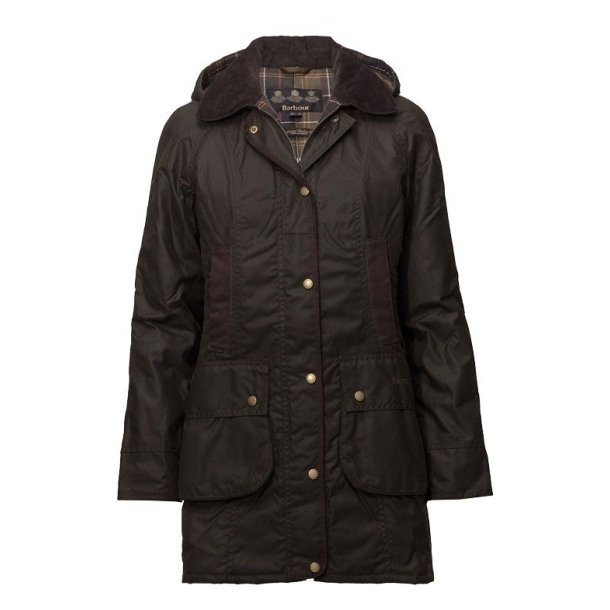 Barbour Bower Wax Lady Jakke Olive