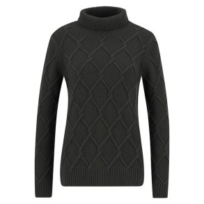 Barbour Burne Roll Neck Knitted Jumper Lady Olive