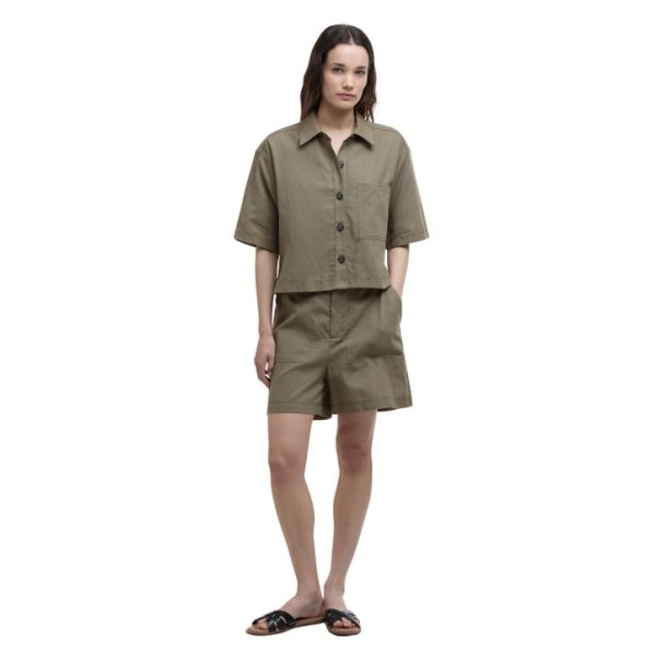 Barbour Cary Shorts Dusky Green