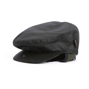 Barbour Cheviot Wax Cap Black