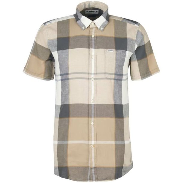 Barbour Douglas S/S Skjorte Tailored Amble Sand Tartan
