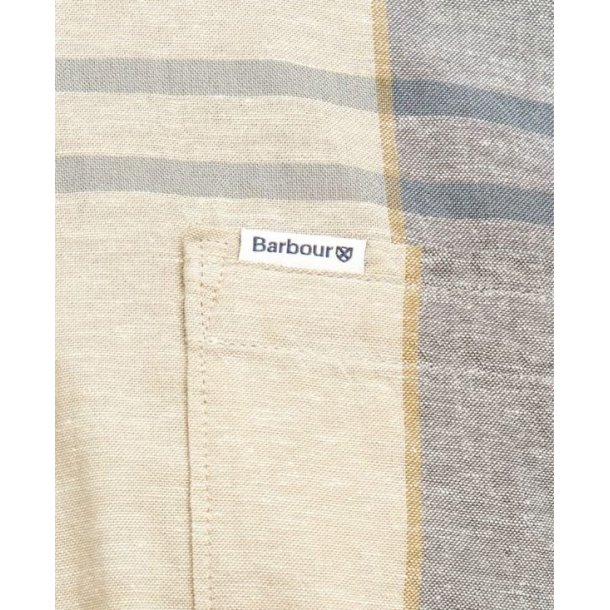 Barbour Douglas S/S Skjorte Tailored Amble Sand Tartan