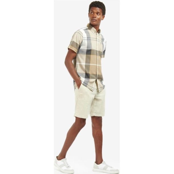 Barbour Douglas S/S Skjorte Tailored Amble Sand Tartan