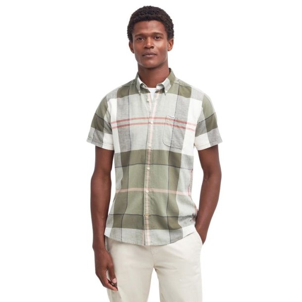 Barbour Douglas S/S Tailored Shirt Glenmore Olive Tartan