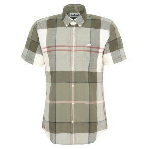 Barbour Douglas S/S Tailored Shirt Glenmore Olive Tartan