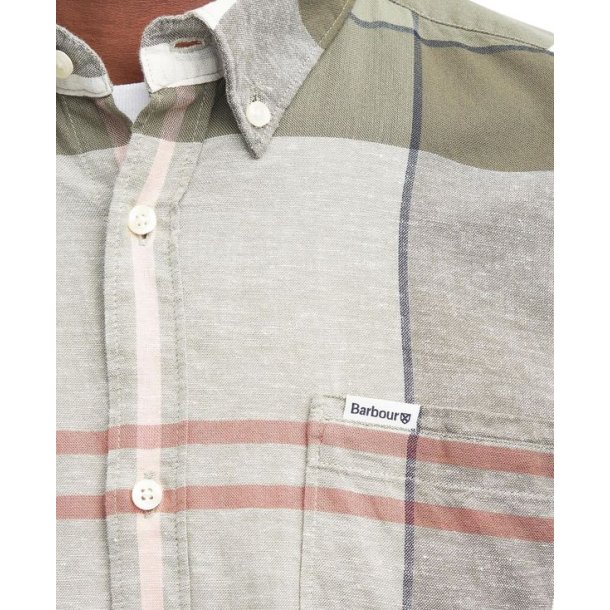 Barbour Douglas S/S Tailored Shirt Glenmore Olive Tartan