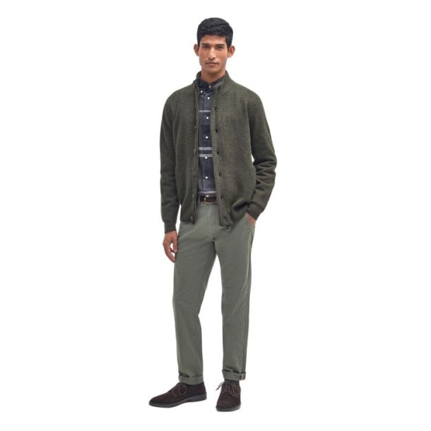 Barbour Ess Patch Zip Seaweed