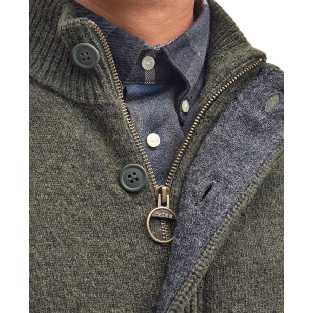 Barbour Ess Patch Zip Seaweed