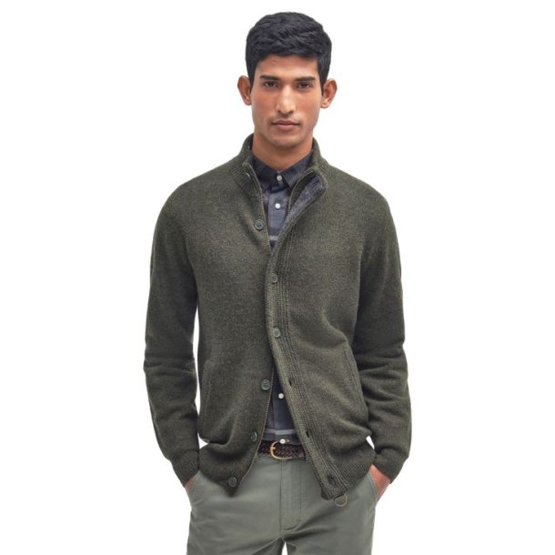 Barbour Ess Patch Zip Seaweed