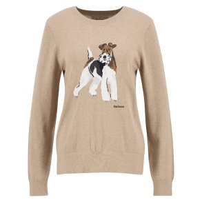 Barbour Fareham Knitted Jumper Lady Pale Camel